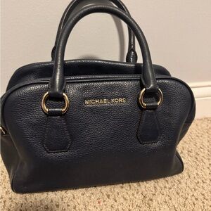 Michael Kors Navy Blue Leather Handbag-Vintage